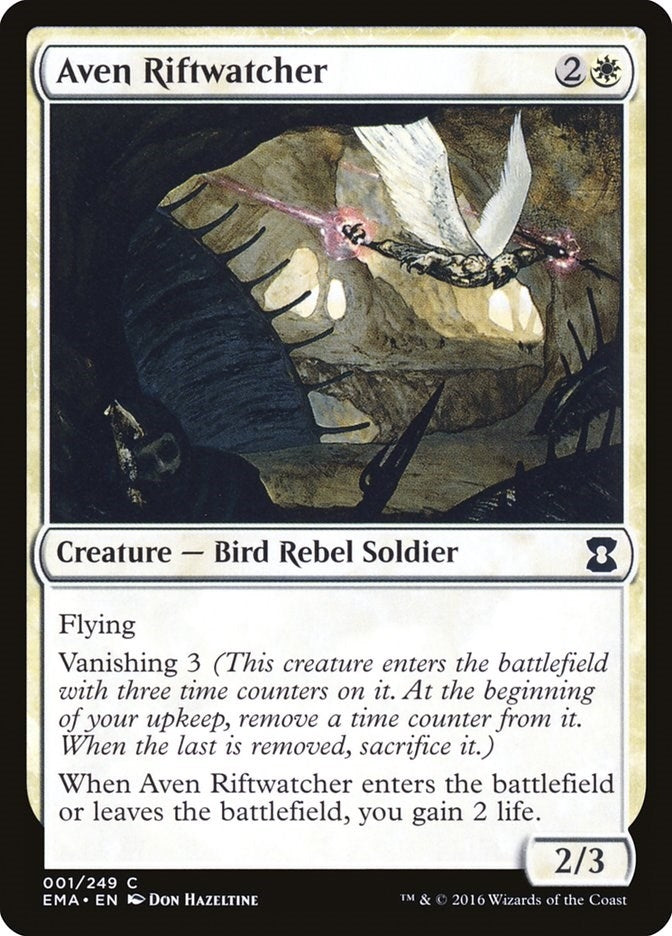 Image for Aven Riftwatcher (1) [Eternal Masters] - Magic: The Gathering