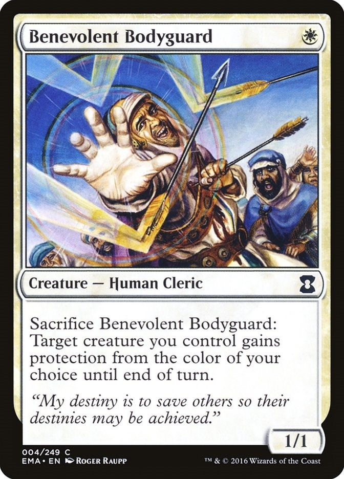 Image for Benevolent Bodyguard (4) [Eternal Masters] - Magic: The Gathering