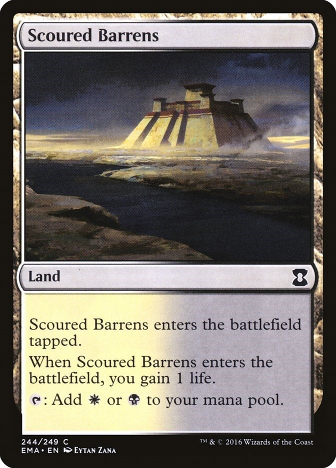 Image for Scoured Barrens (244) [Eternal Masters] - Magic: The Gathering