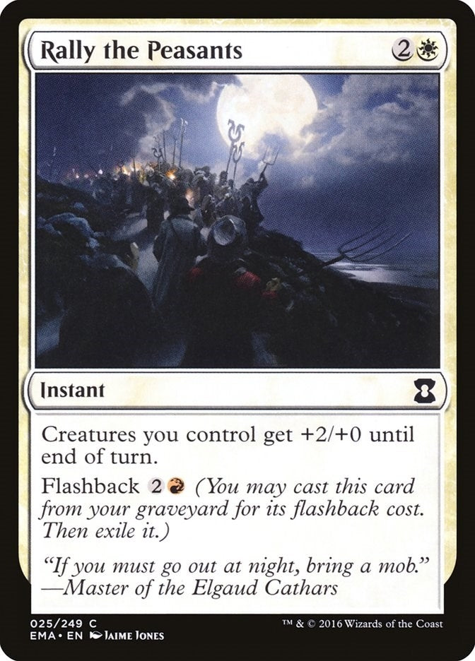 Image for Rally the Peasants (25) [Eternal Masters] - Magic: The Gathering