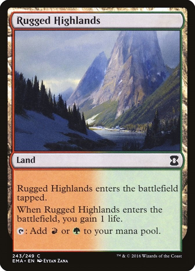 Image for Rugged Highlands (243) [Eternal Masters] - Magic: The Gathering