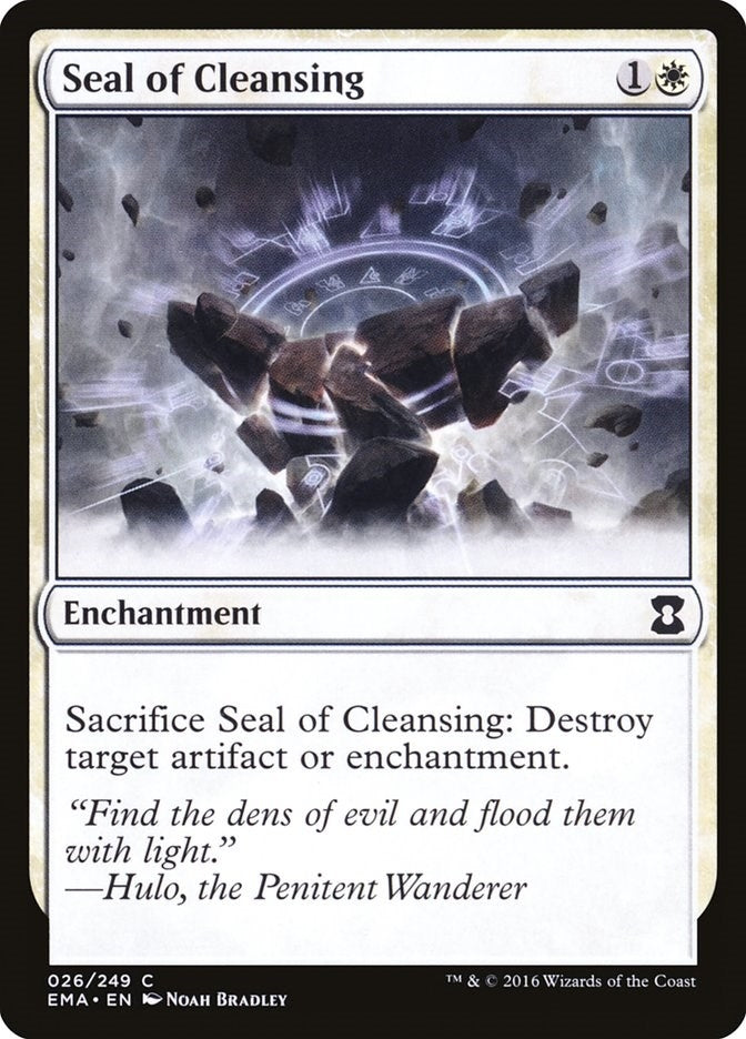 Image for Seal of Cleansing (26) [Eternal Masters] - Magic: The Gathering