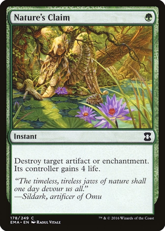Image for Nature's Claim (178) [Eternal Masters] - Magic: The Gathering