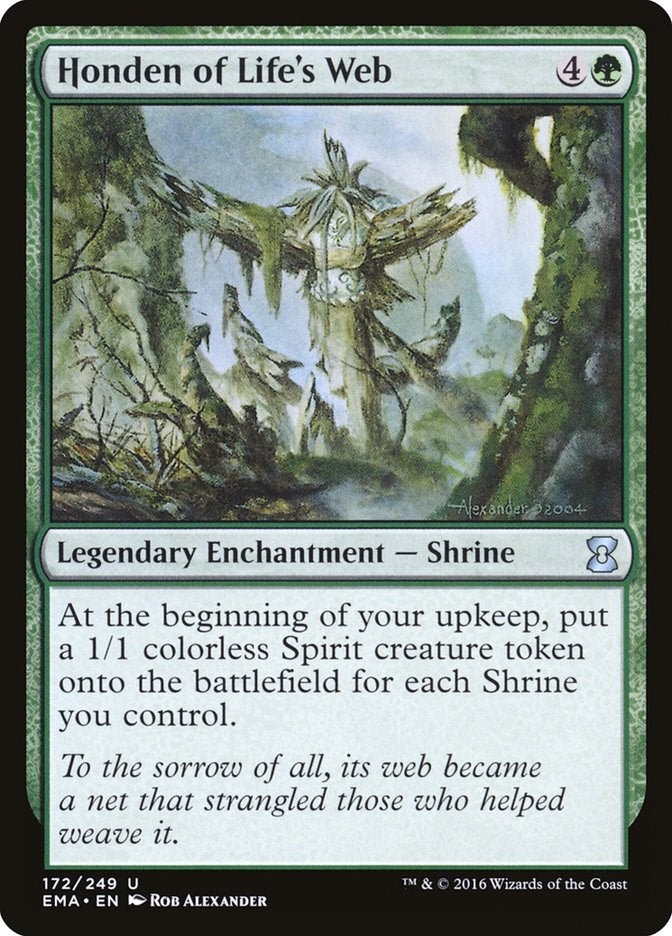 Image for Honden of Life's Web (172) [Eternal Masters] - Magic: The Gathering