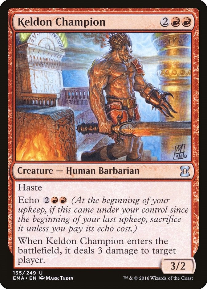 Image for Keldon Champion (135) [Eternal Masters] - Magic: The Gathering