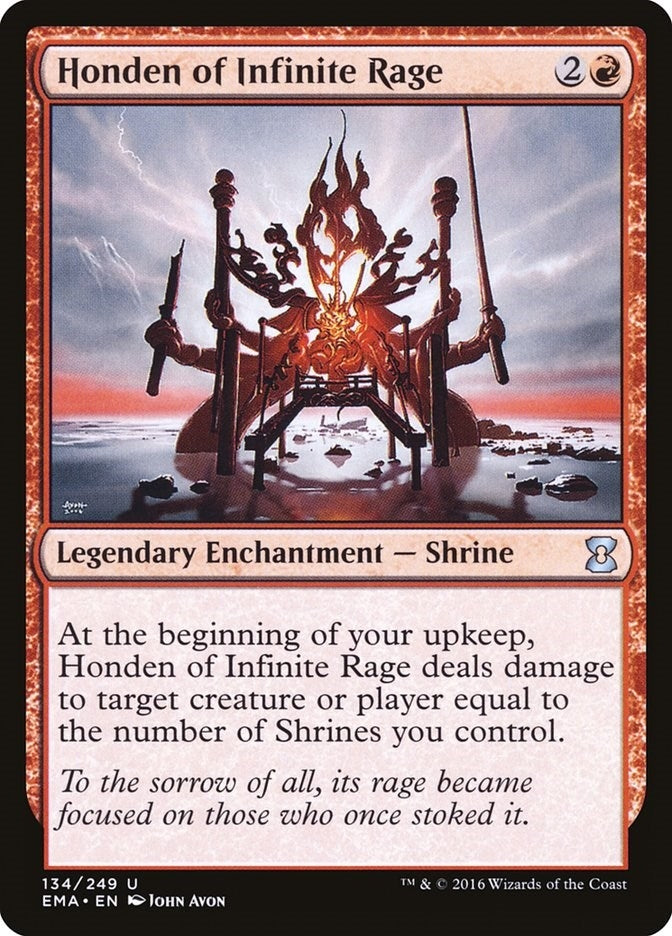 Image for Honden of Infinite Rage (134) [Eternal Masters] - Magic: The Gathering