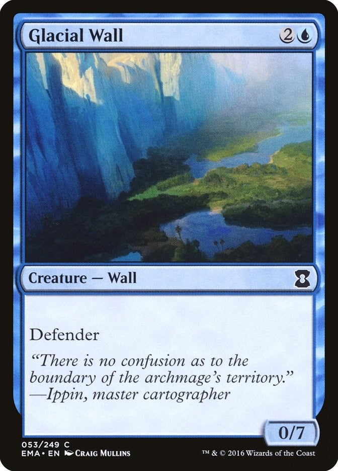 Image for Glacial Wall (53) [Eternal Masters] - Magic: The Gathering
