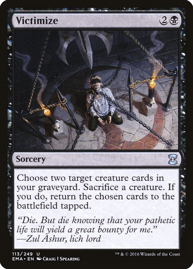 Image for Victimize (113) [Eternal Masters] - Magic: The Gathering