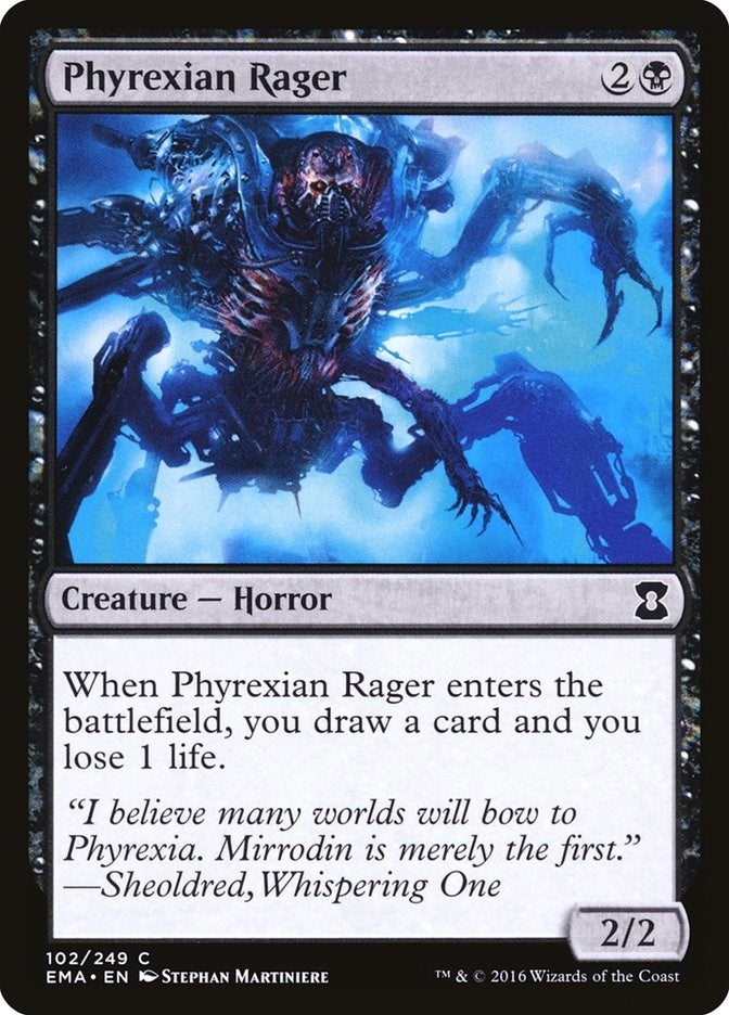 Image for Phyrexian Rager (102) [Eternal Masters] - Magic: The Gathering