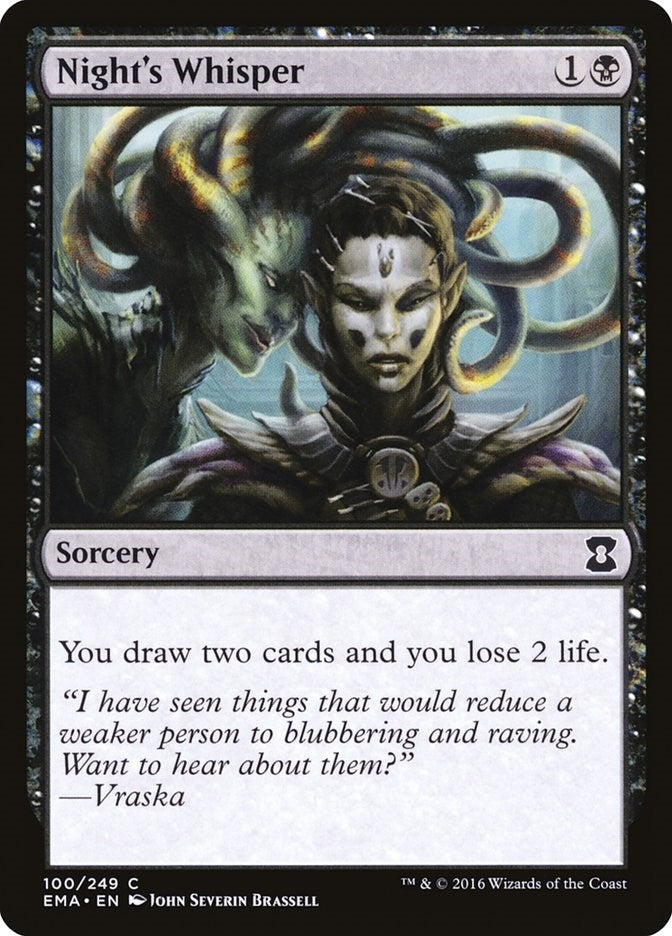 Image for Night's Whisper (100) [Eternal Masters] - Magic: The Gathering