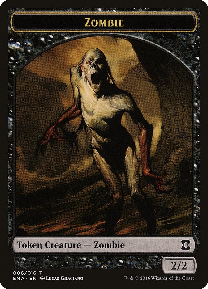Image for Zombie Token (6) [Eternal Masters] - Magic: The Gathering