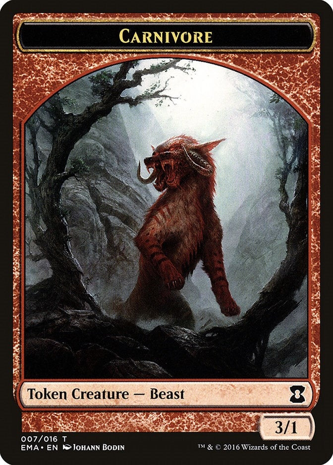 Image for Carnivore Token (7) [Eternal Masters] - Magic: The Gathering