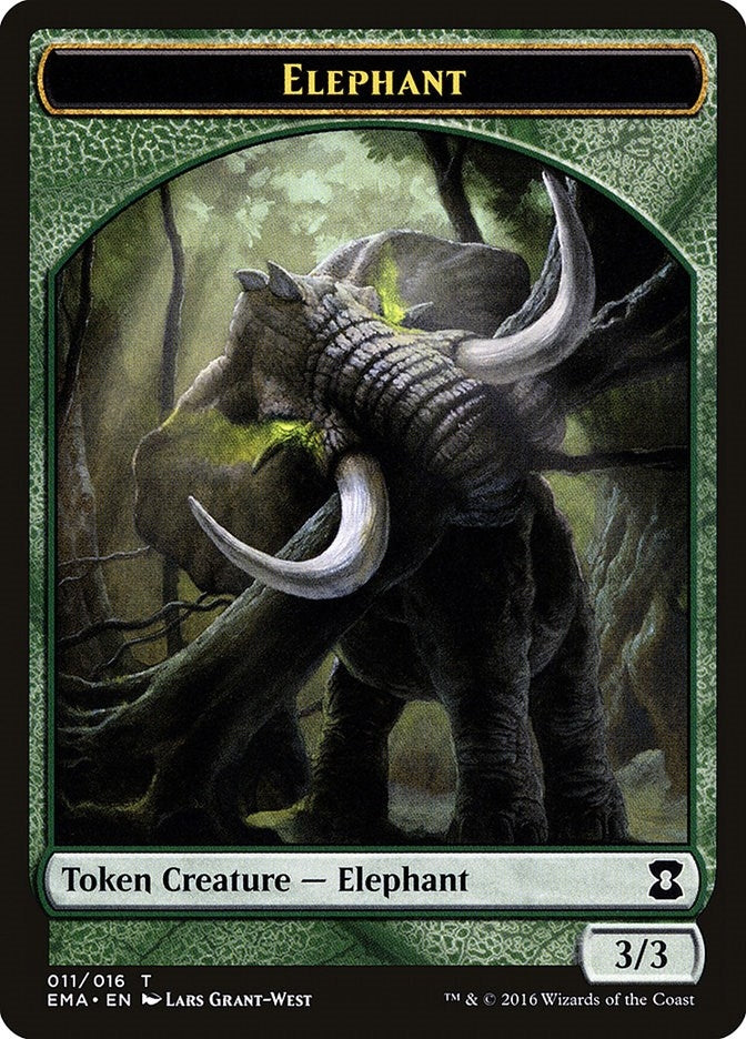 Image for Elephant Token (11) [Eternal Masters] - Magic: The Gathering