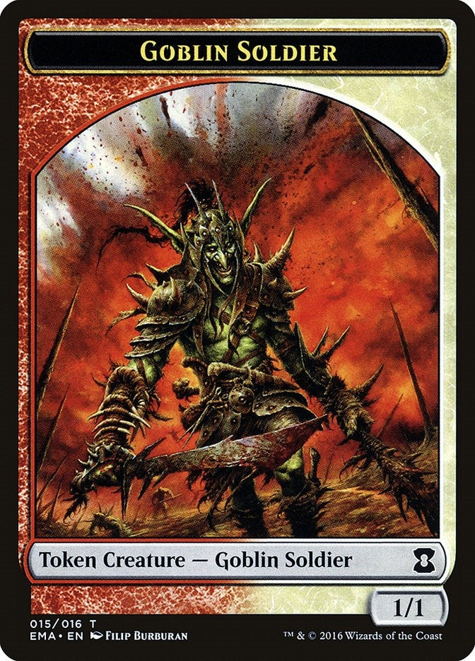 Image for Goblin Soldier Token (15) [Eternal Masters] - Magic: The Gathering
