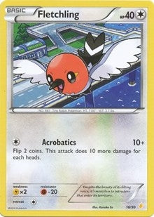 Image for Fletchling (16/30) [XY Trainer Kit: Pikachu Libre & Suicune] - Pokemon