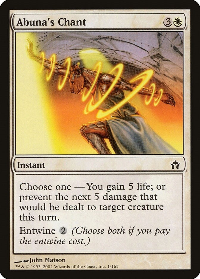 Image for Abuna's Chant (1) [Fifth Dawn] - Magic: The Gathering