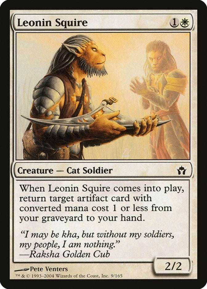 Image for Leonin Squire (9) [Fifth Dawn] - Magic: The Gathering