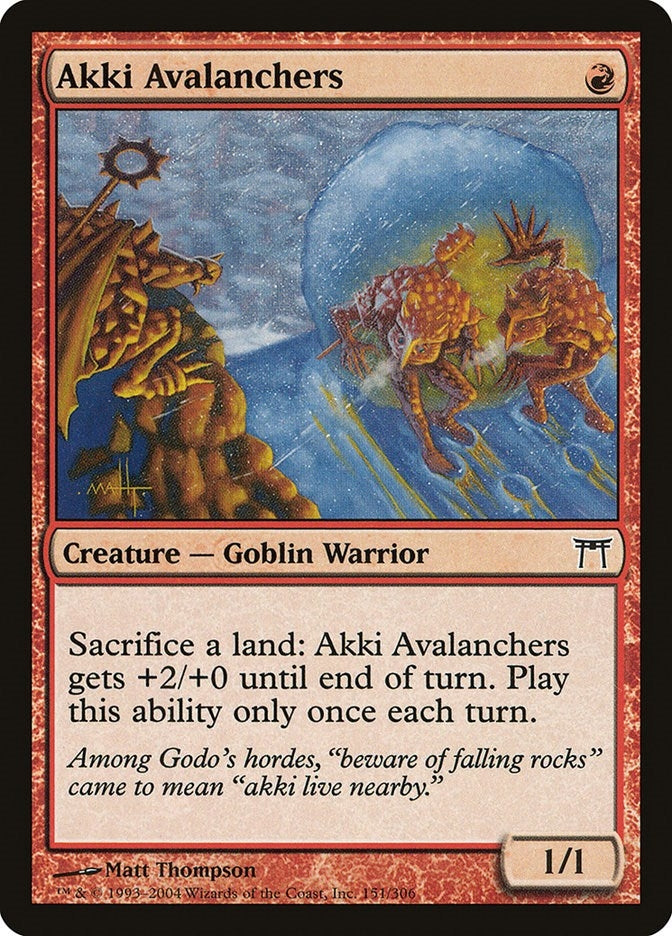 Image for Akki Avalanchers (151) [Champions of Kamigawa] - Magic: The Gathering