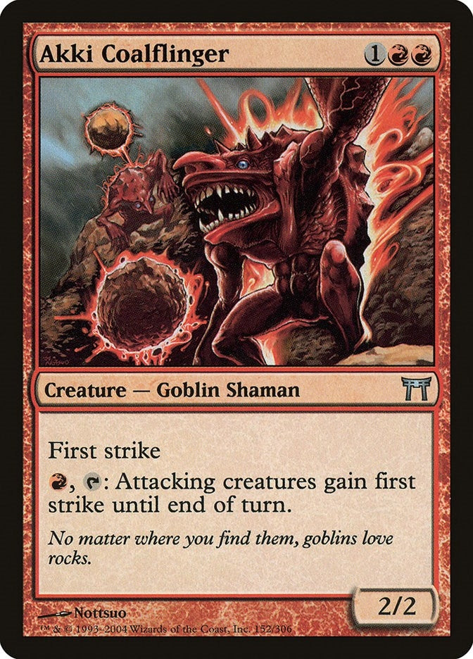 Image for Akki Coalflinger (152) [Champions of Kamigawa] - Magic: The Gathering