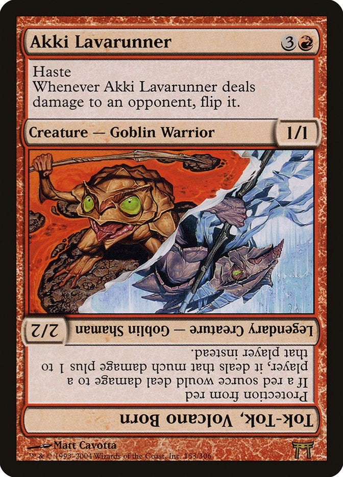 Image for Akki Lavarunner // Tok-Tok, Volcano Born (153) [Champions of Kamigawa] - Magic: The Gathering
