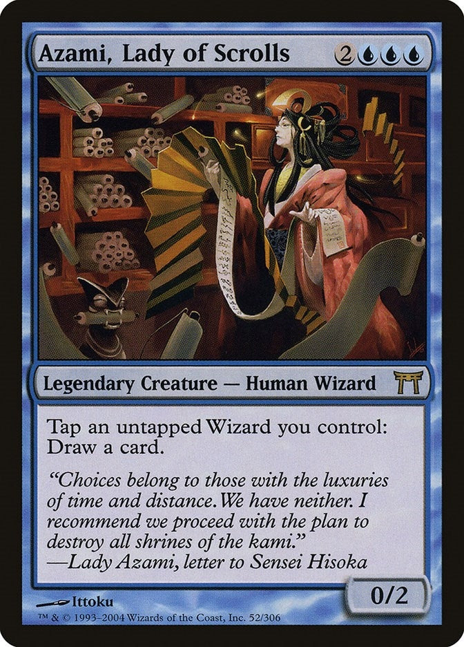 Image for Azami, Lady of Scrolls (52) [Champions of Kamigawa] - Magic: The Gathering