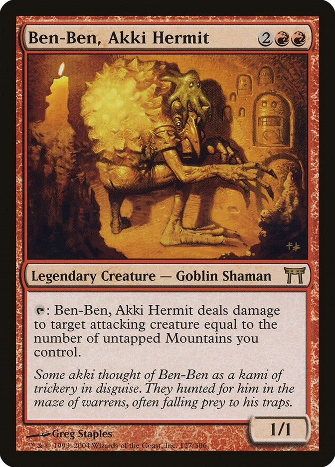 Image for Ben-Ben, Akki Hermit (157) [Champions of Kamigawa] - Magic: The Gathering