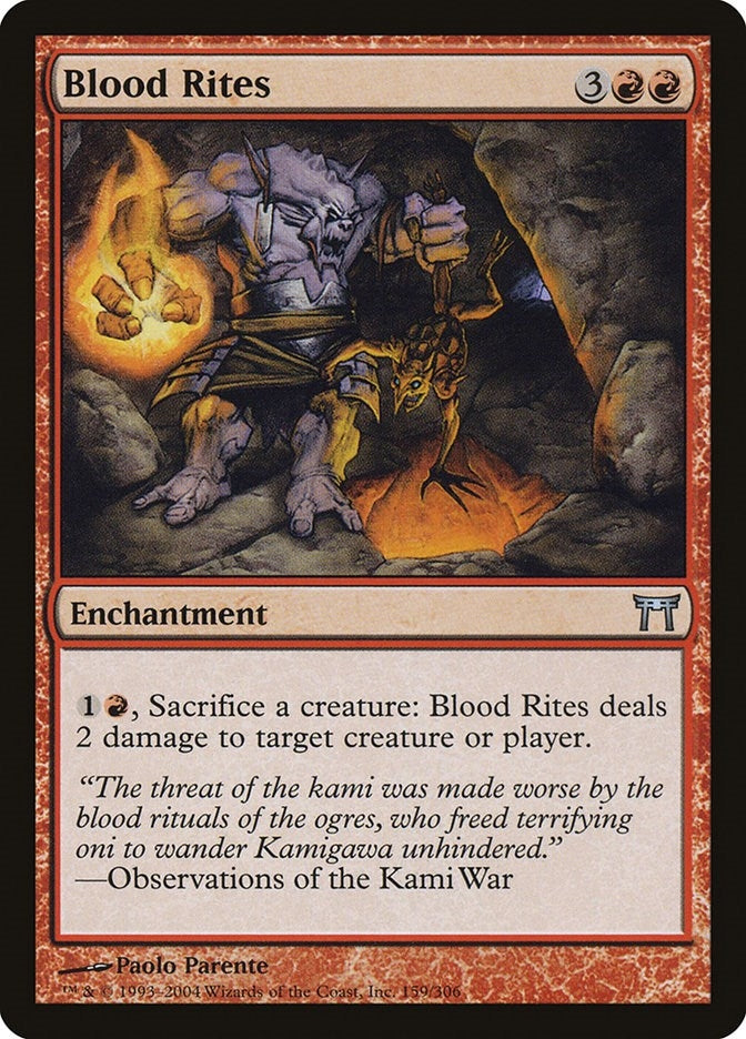 Image for Blood Rites (159) [Champions of Kamigawa] - Magic: The Gathering