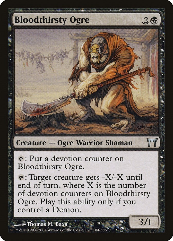 Image for Bloodthirsty Ogre (104) [Champions of Kamigawa] - Magic: The Gathering