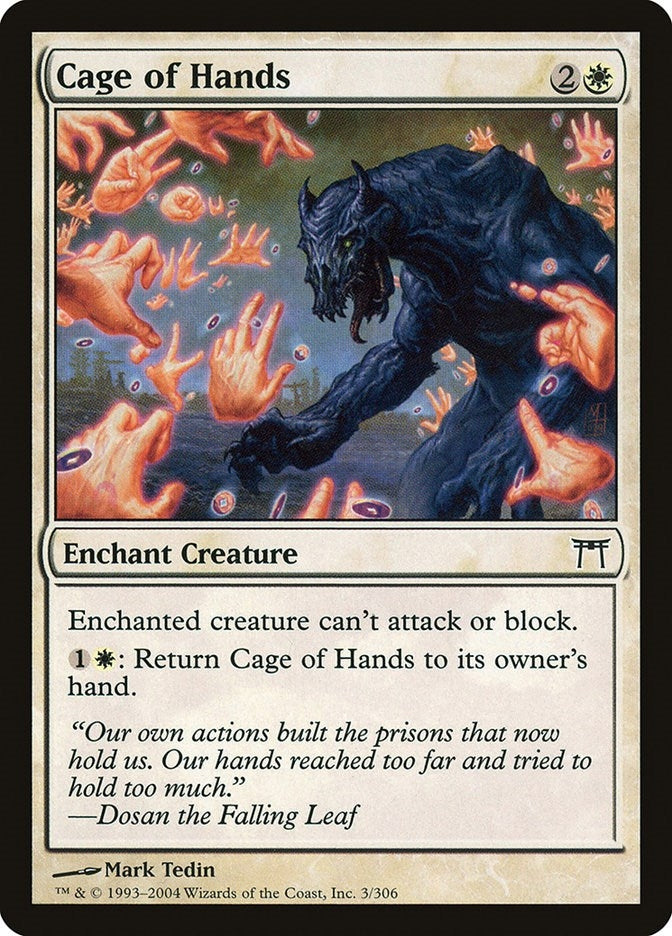 Image for Cage of Hands (3) [Champions of Kamigawa] - Magic: The Gathering