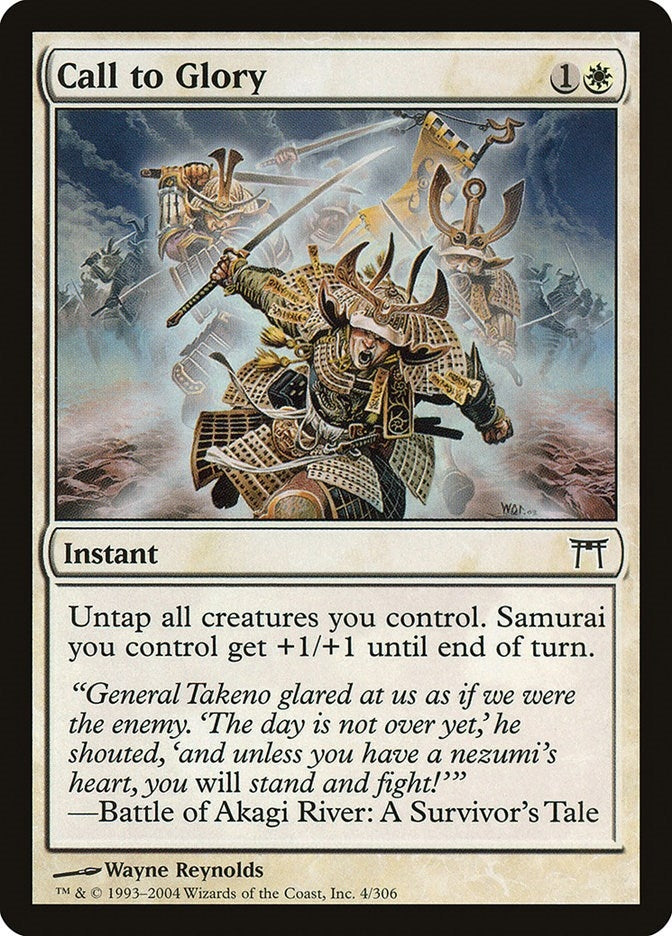Image for Call to Glory (4) [Champions of Kamigawa] - Magic: The Gathering