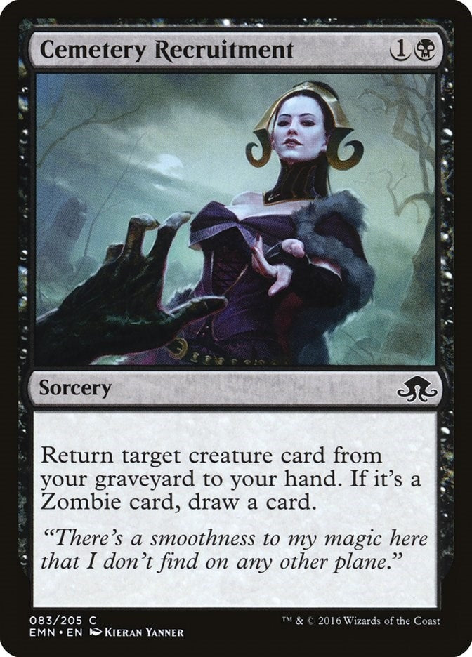 Image for Cemetery Recruitment (83) [Eldritch Moon] - Magic: The Gathering