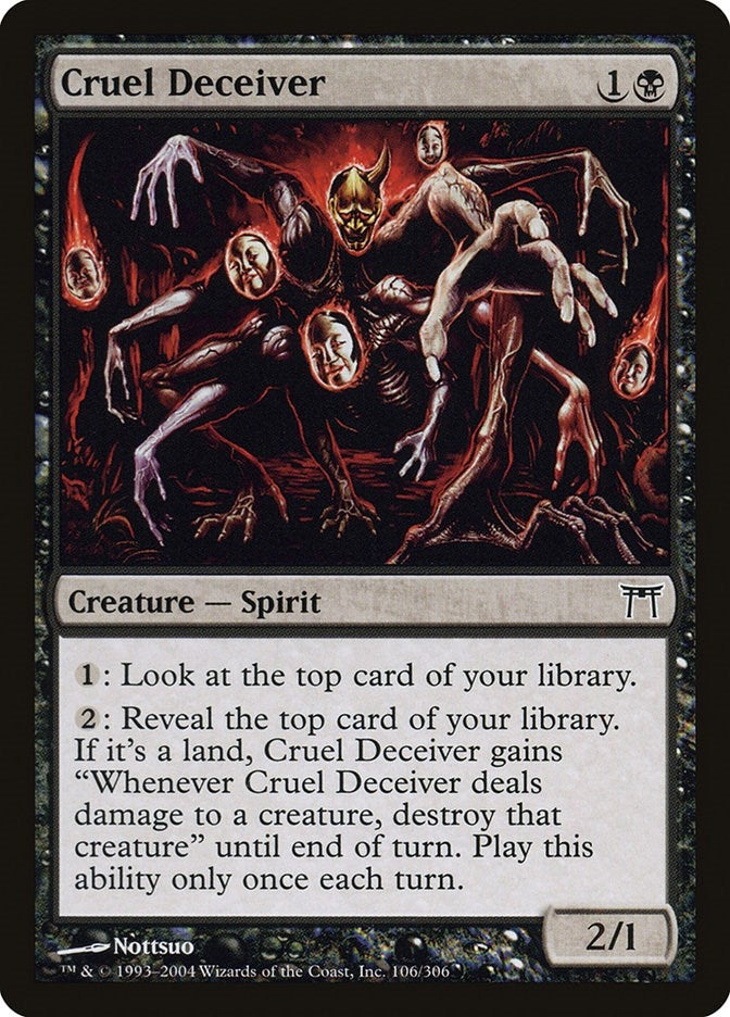 Image for Cruel Deceiver (106) [Champions of Kamigawa] - Magic: The Gathering
