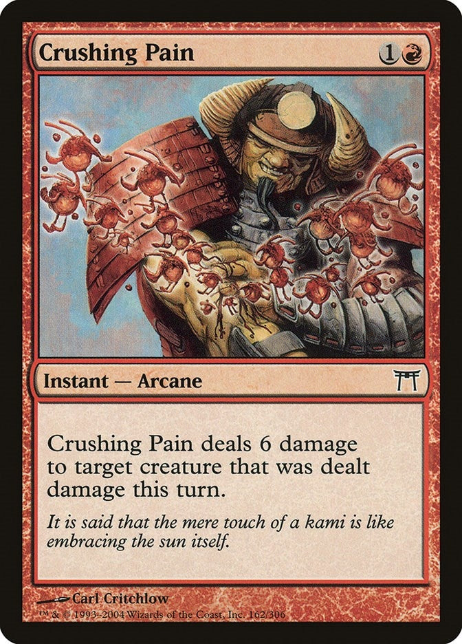 Image for Crushing Pain (162) [Champions of Kamigawa] - Magic: The Gathering