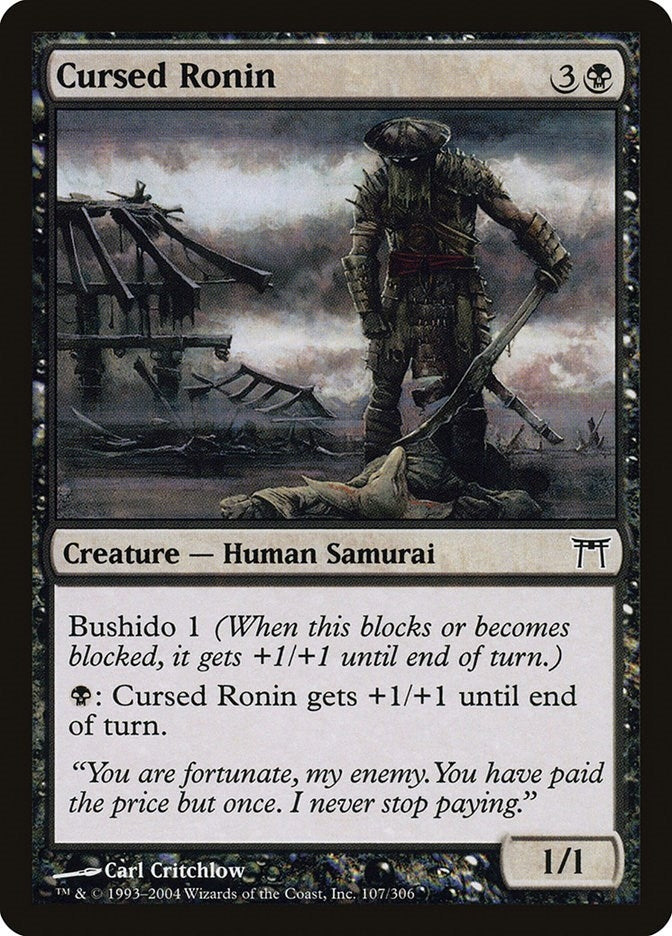Image for Cursed Ronin (107) [Champions of Kamigawa] - Magic: The Gathering
