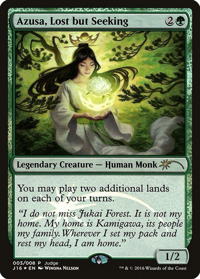 Image for Azusa, Lost but Seeking (3) [Judge Promos] - Magic: The Gathering