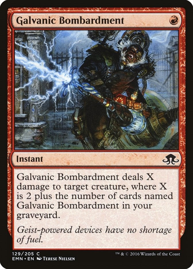 Image for Galvanic Bombardment (129) [Eldritch Moon] - Magic: The Gathering