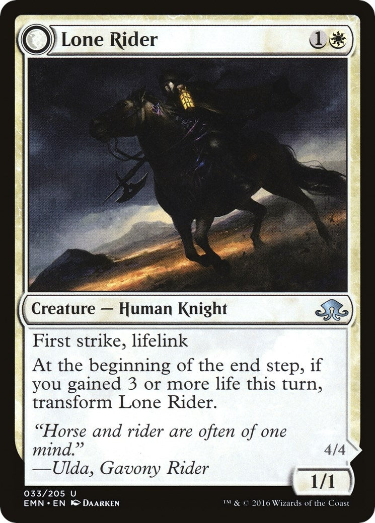 Image for Lone Rider (33) [Eldritch Moon] - Magic: The Gathering