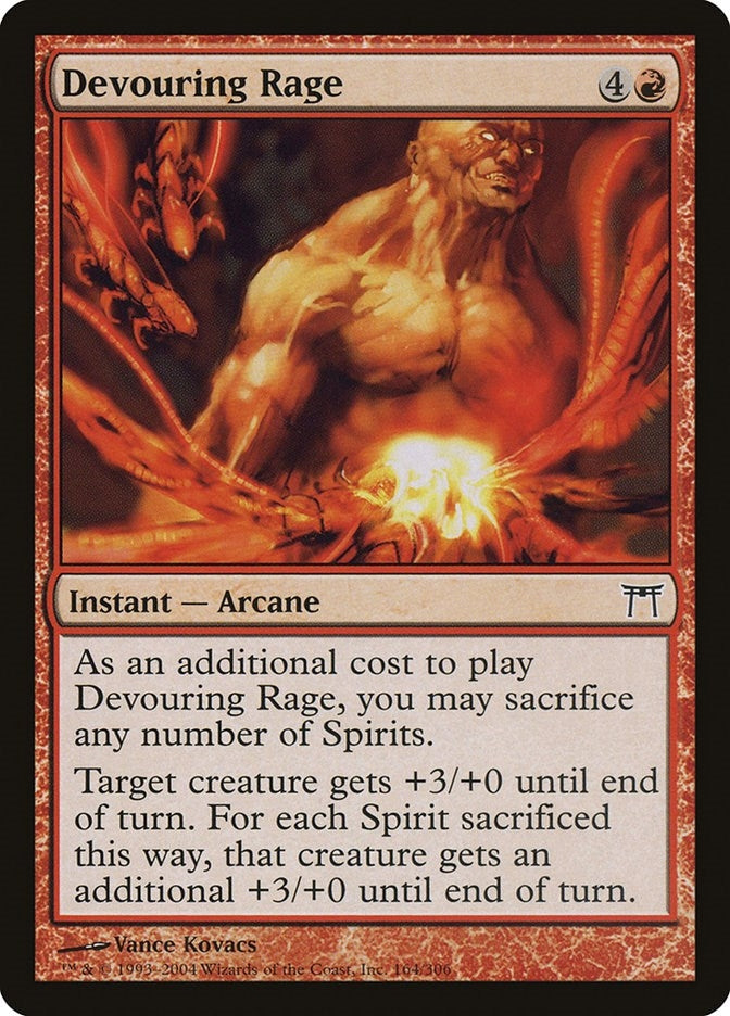 Image for Devouring Rage (164) [Champions of Kamigawa] - Magic: The Gathering