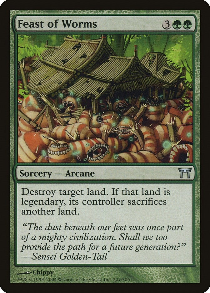 Image for Feast of Worms (207) [Champions of Kamigawa] - Magic: The Gathering