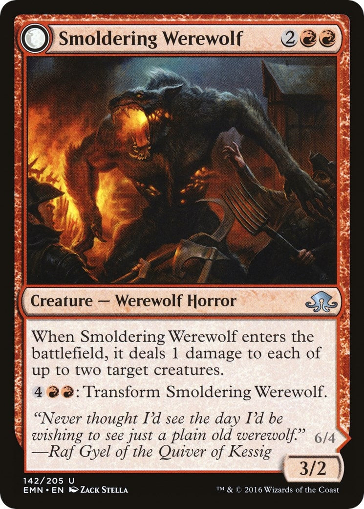 Image for Smoldering Werewolf (142) [Eldritch Moon] - Magic: The Gathering