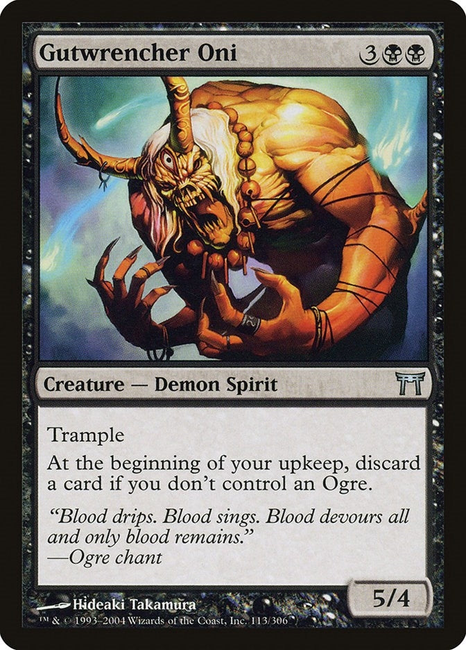 Image for Gutwrencher Oni (113) [Champions of Kamigawa] - Magic: The Gathering
