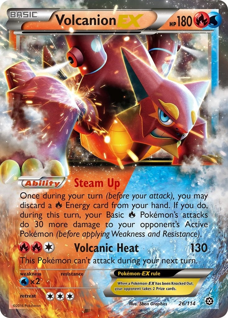 Image for Volcanion EX (26/114) [XY - Steam Siege] - Pokemon