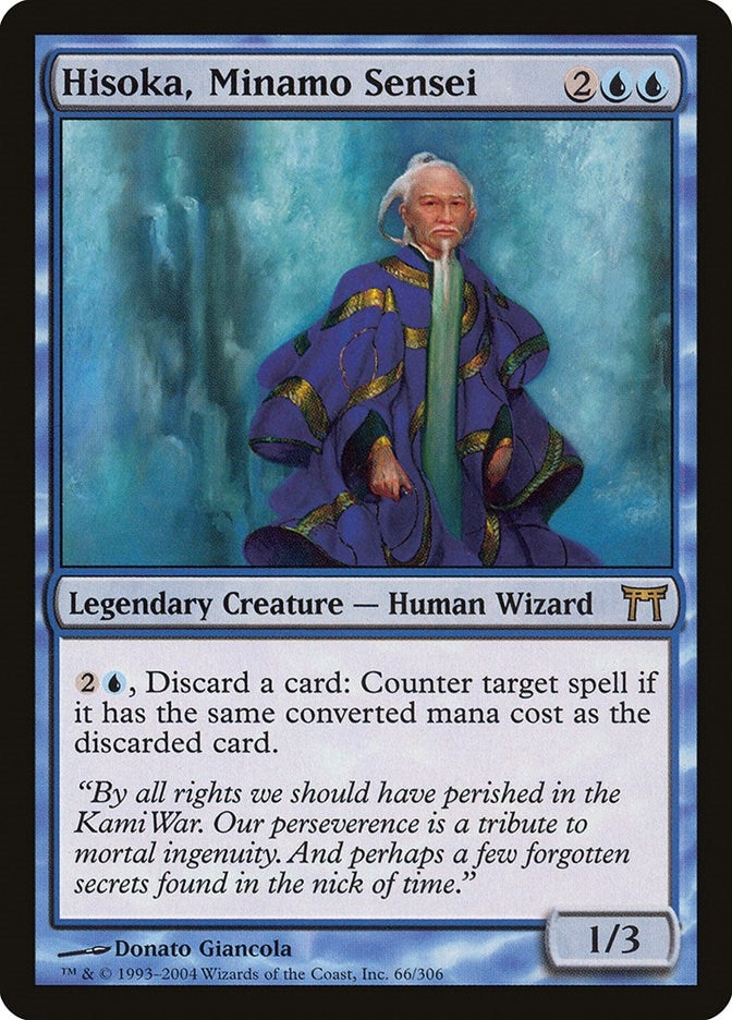 Image for Hisoka, Minamo Sensei (66) [Champions of Kamigawa] - Magic: The Gathering