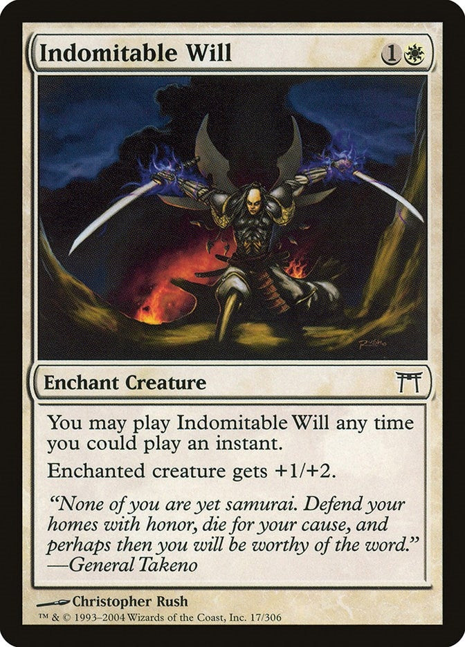 Image for Indomitable Will (17) [Champions of Kamigawa] - Magic: The Gathering
