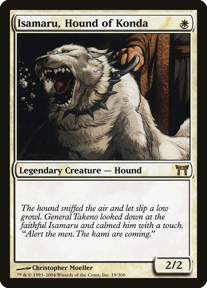 Image for Isamaru, Hound of Konda (19) [Champions of Kamigawa] - Magic: The Gathering