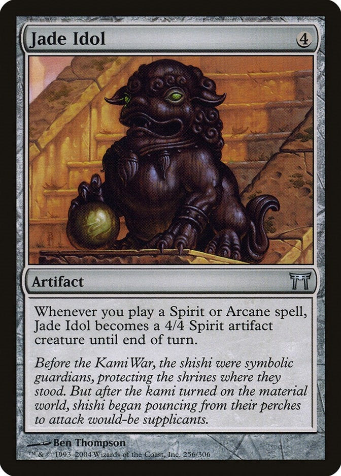 Image for Jade Idol (256) [Champions of Kamigawa] - Magic: The Gathering