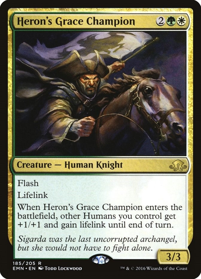 Image for Heron's Grace Champion (185) [Eldritch Moon] - Magic: The Gathering