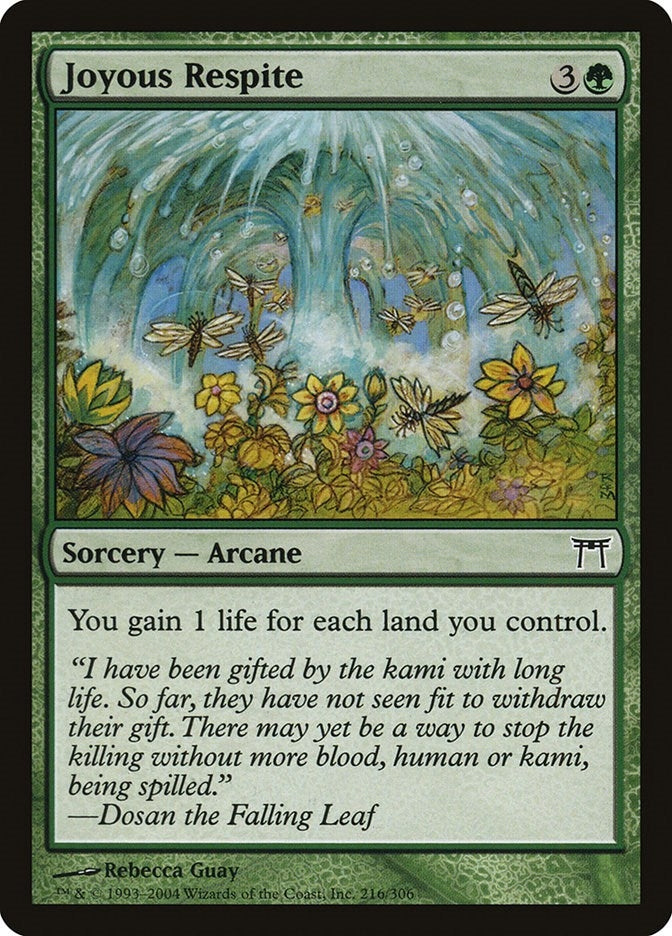 Image for Joyous Respite (216) [Champions of Kamigawa] - Magic: The Gathering