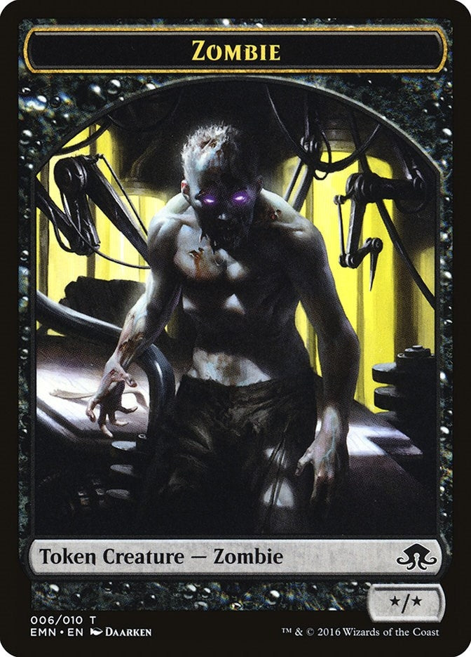 Image for Zombie Token (006) (6) [Eldritch Moon] - Magic: The Gathering