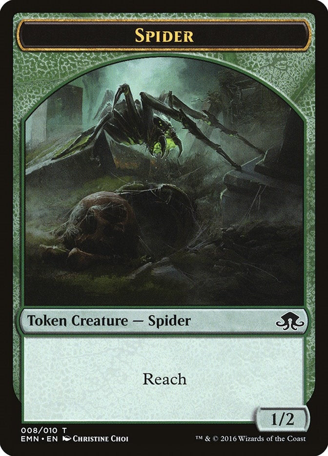 Image for Spider Token (8) [Eldritch Moon] - Magic: The Gathering
